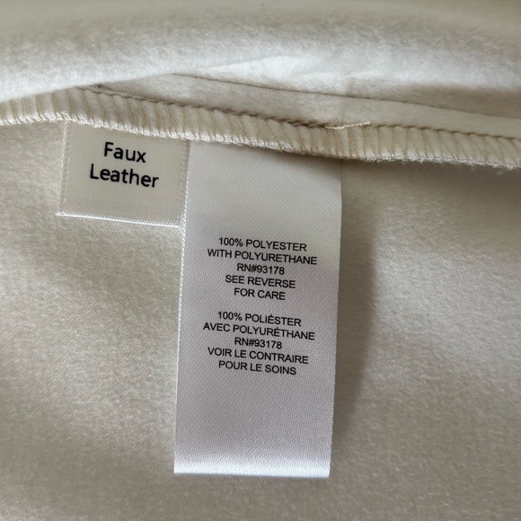 Tahari Button Down Faux Leather Jacket - Picture 5 of 10